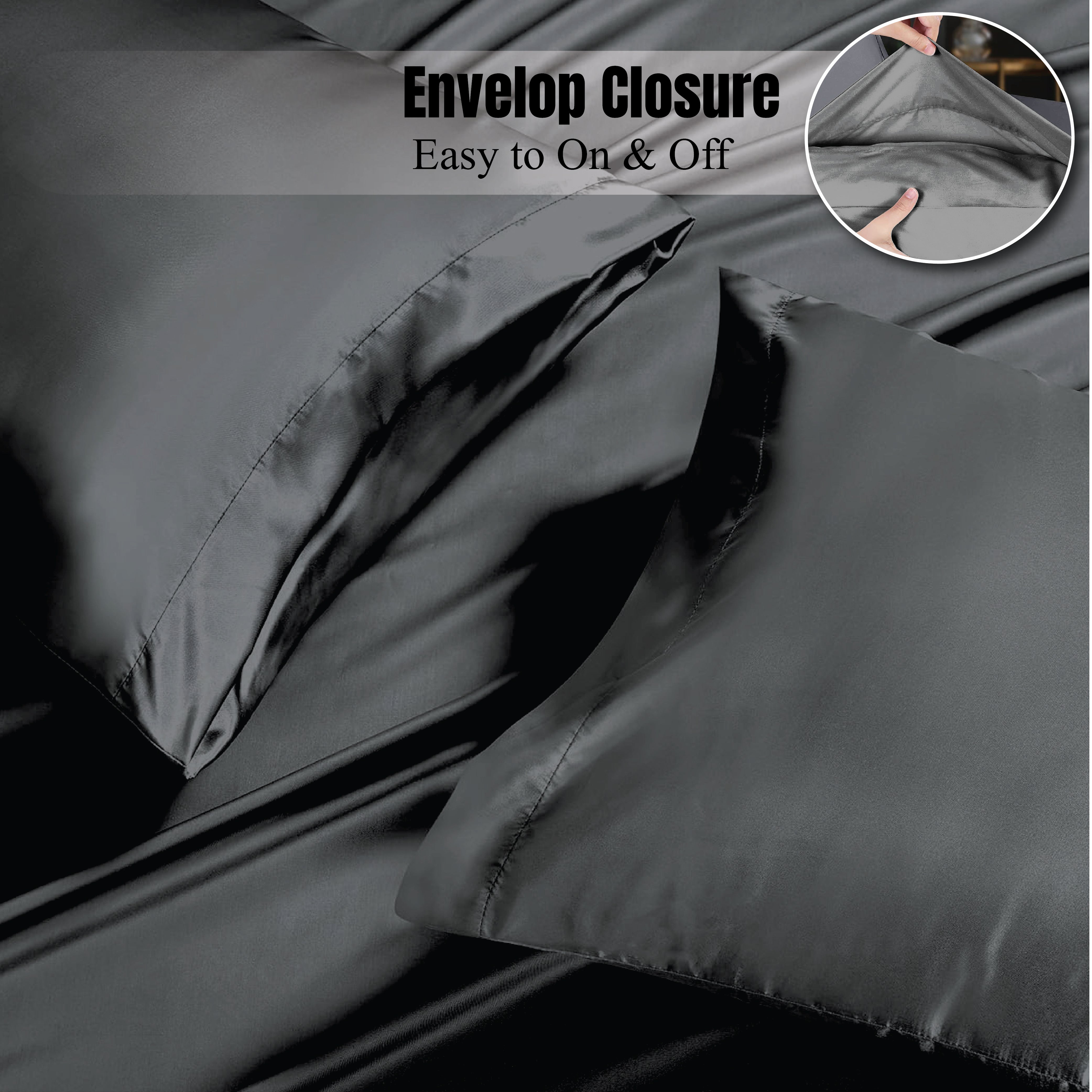   Best silk pillowcase Charcoal UK