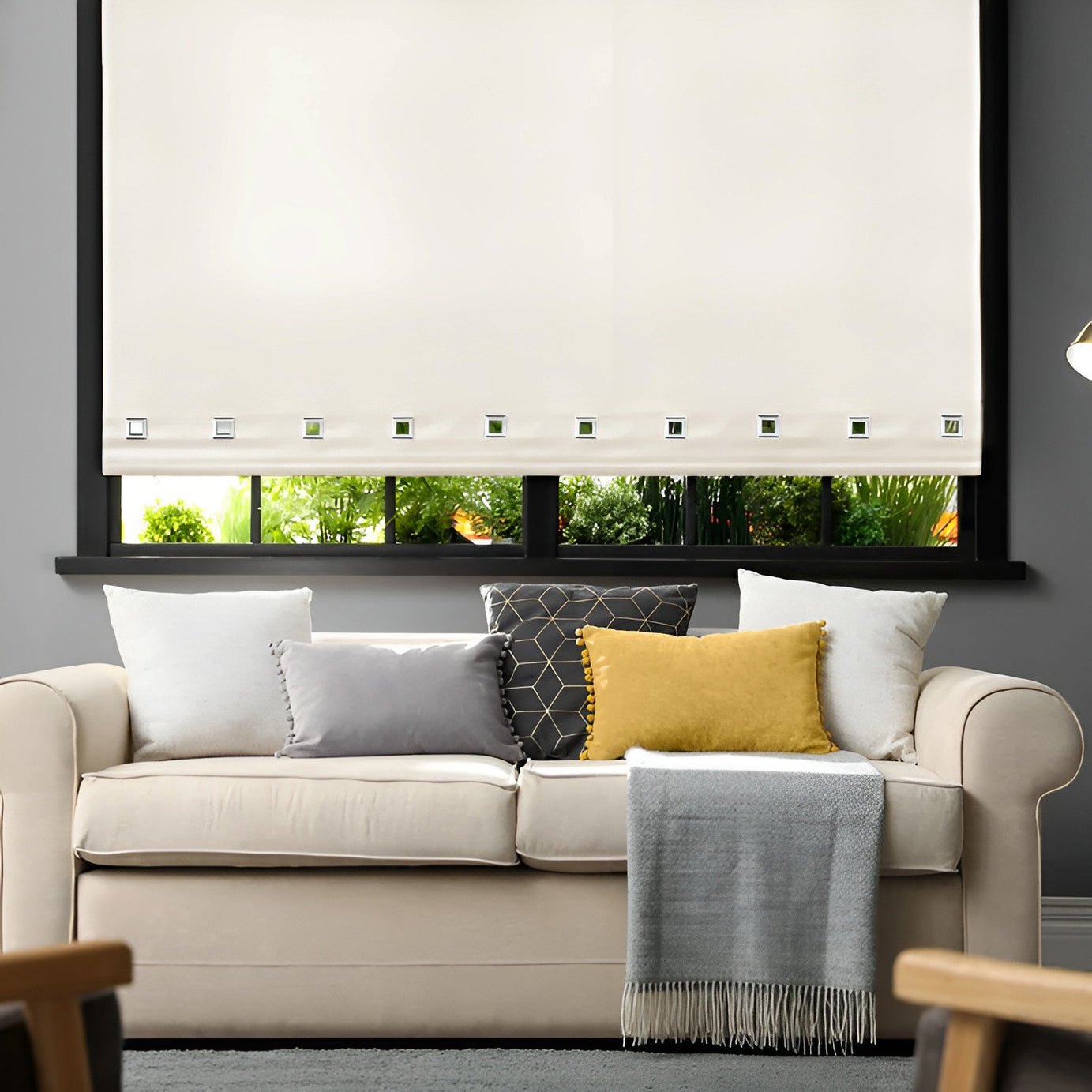Square eyelet Stylish Window Blinds UK