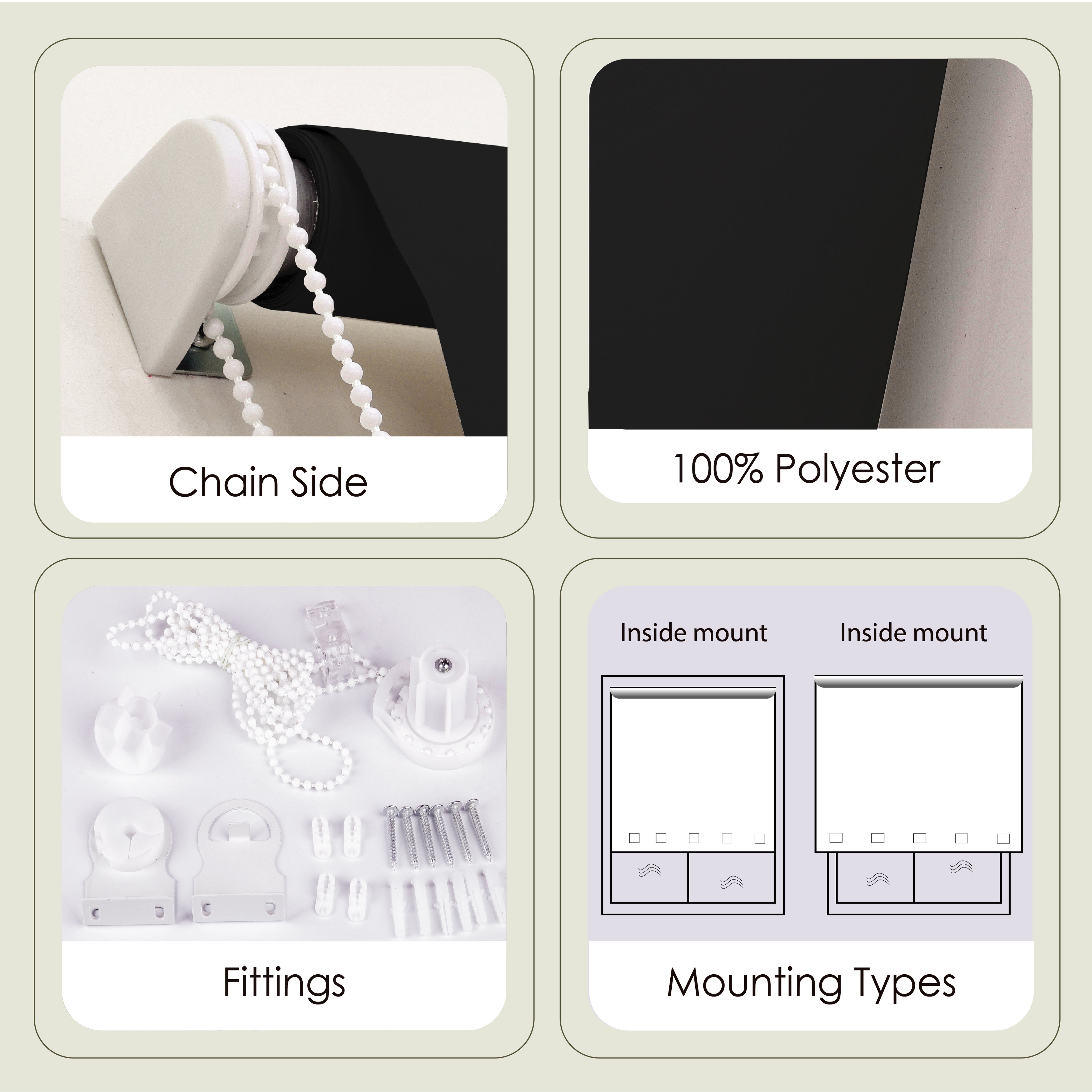 Thermal Insulated Roller Blinds