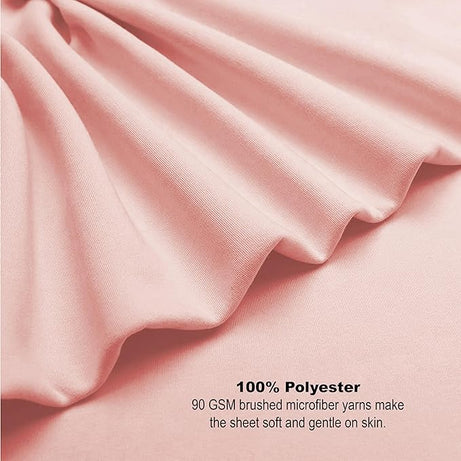 Microfiber fitted sheet for bedding 