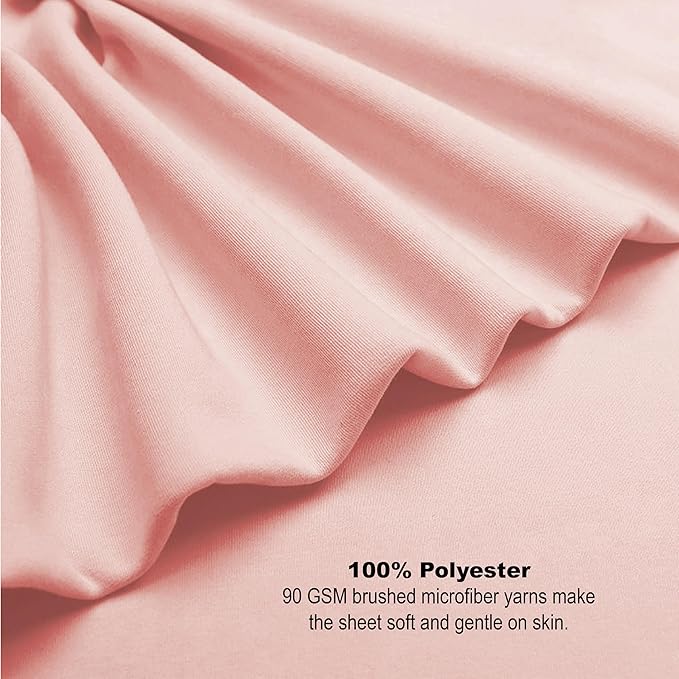 Microfiber fitted sheet for bedding 