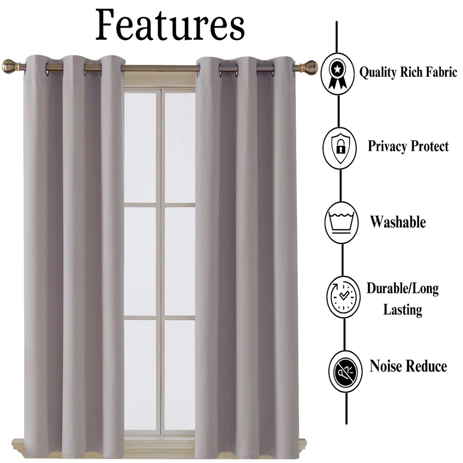 Energy-efficient blackout curtains