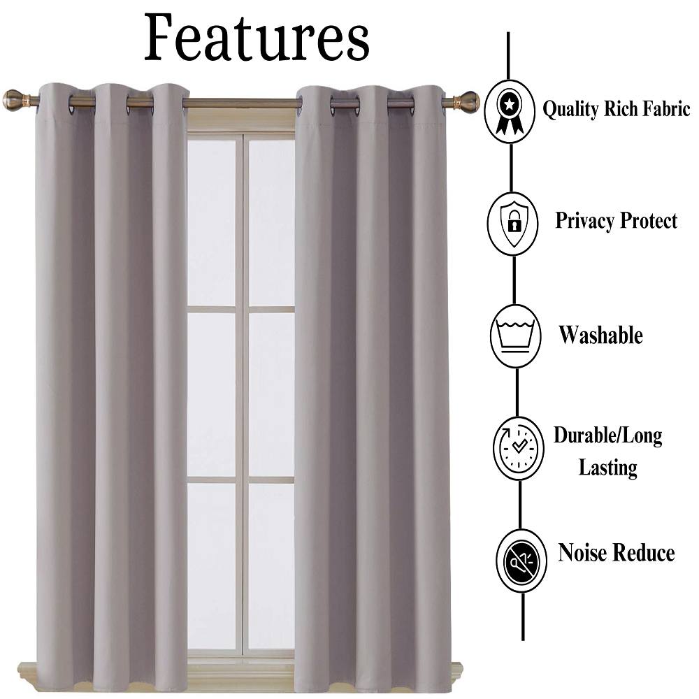 Energy-efficient blackout curtains