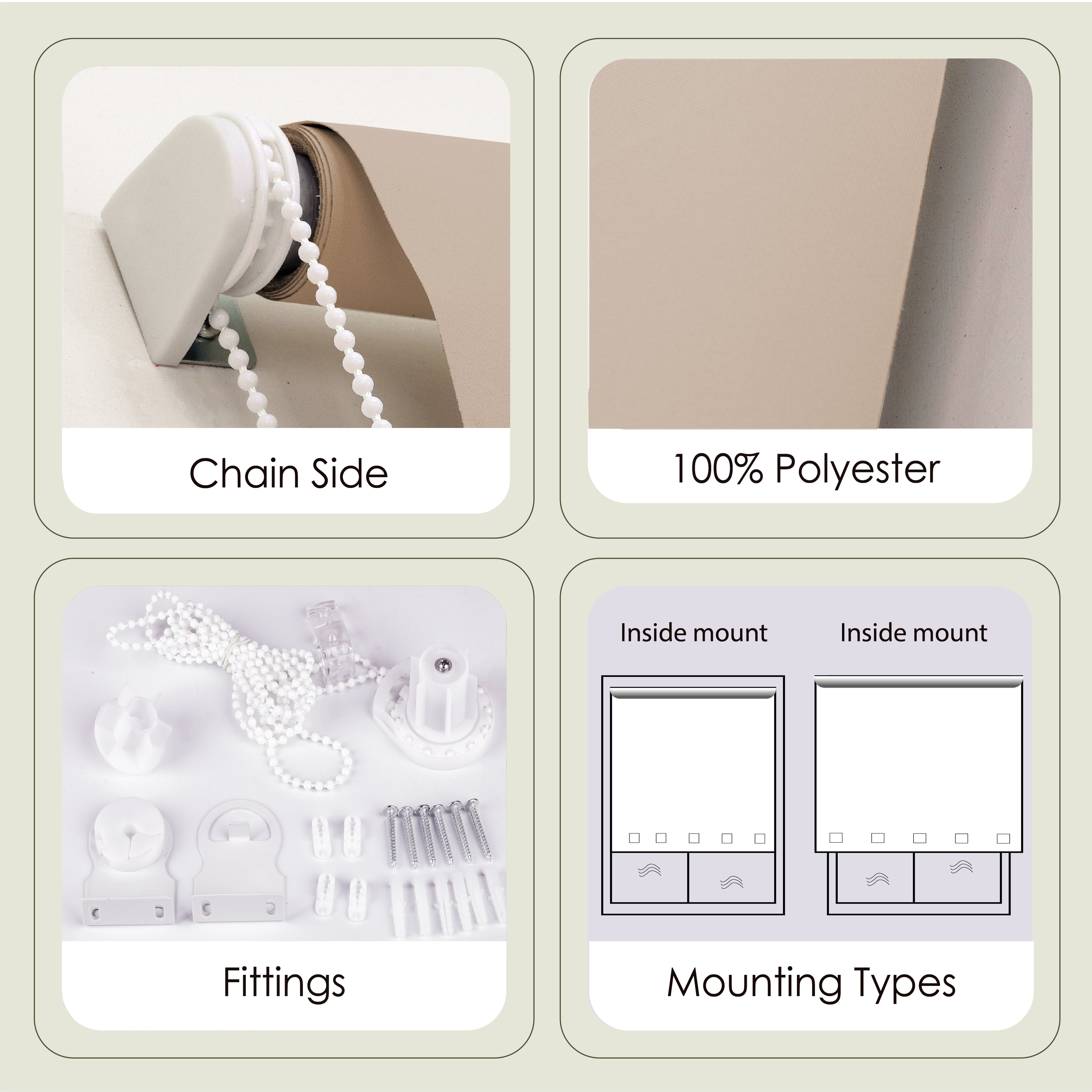 Thermal Insulated Roller Blinds