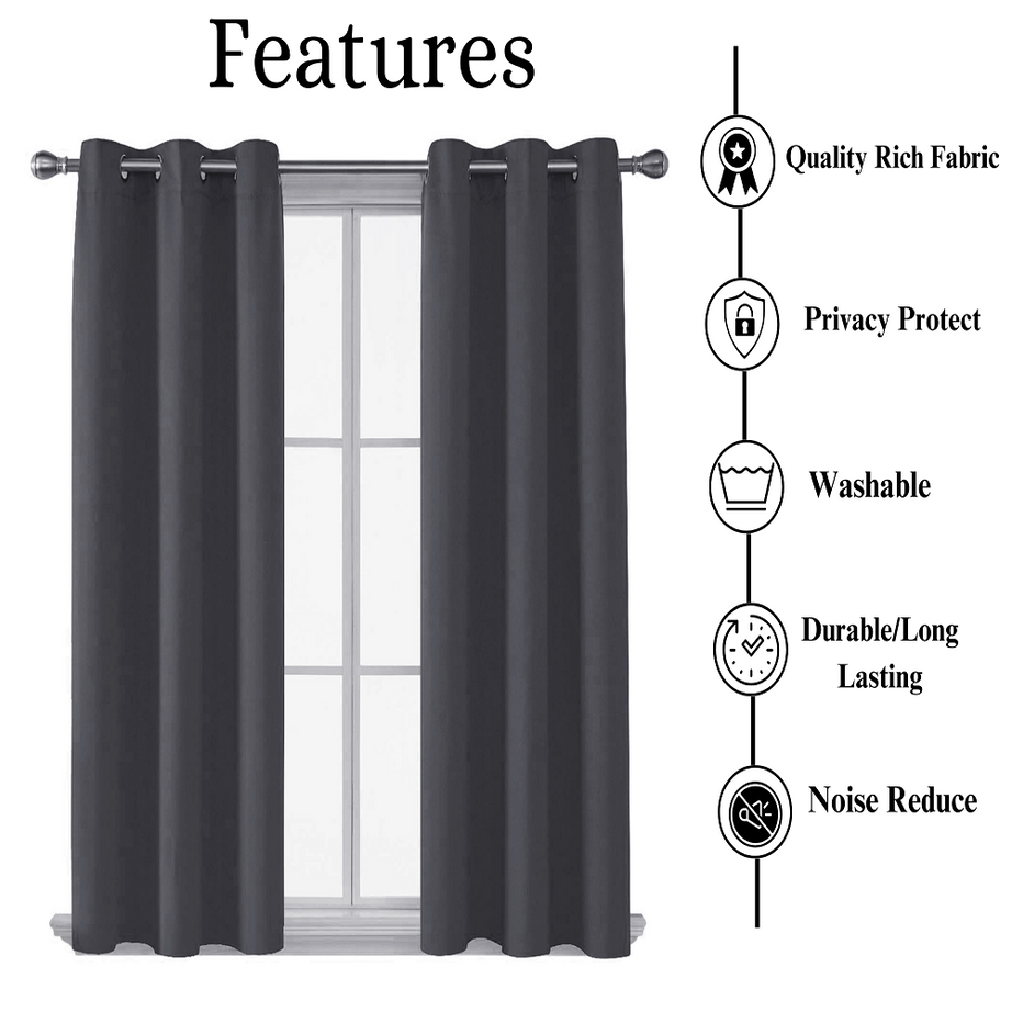  UV-protective blackout curtains