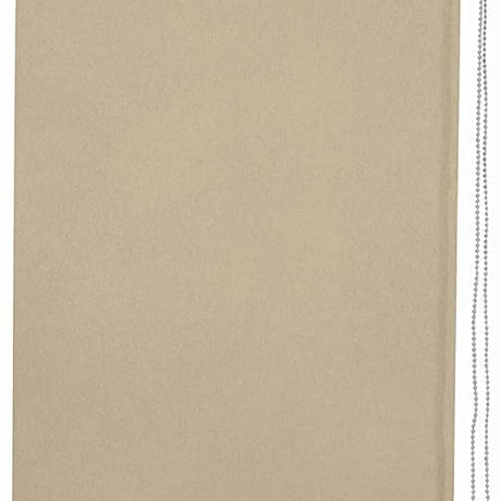 Funky Gadgets Roller Blinds Thermal Blackout Roller Blind, Easy Fit Child Safe Trimmable UV Protection Home Office Window Blinds, Cappuccino