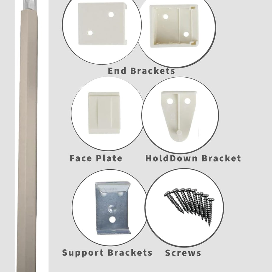 PVC wood grain effect blinds-Windows Blinds Treatments Easy Fit Curtains Trimmable Fittings Home Office - Natural