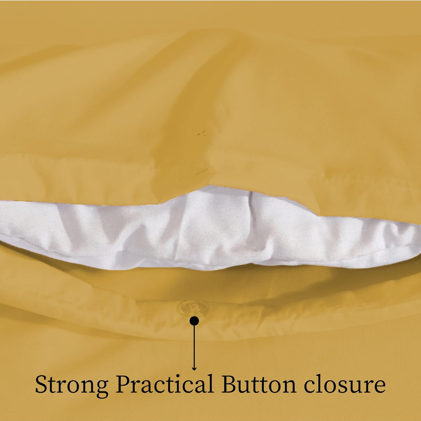 funky gadgets Duvet Cover Set – Soft Brushed Microfiber Plain Dyed Duvet Cover Sets with Pillow Case- Bedding Quilt Cover Set (Yellow)