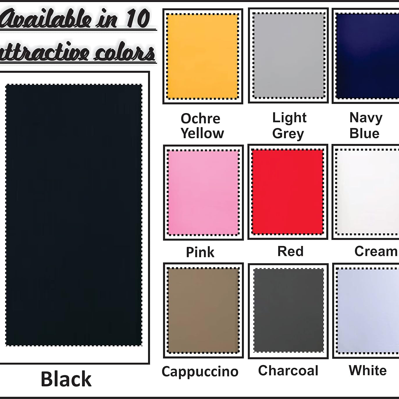 Funky Gadgets Roller Blinds Thermal Blackout Roller Blind, Easy Fit Child Safe Trimmable UV Protection Home Office Window Blinds, Black Blinds