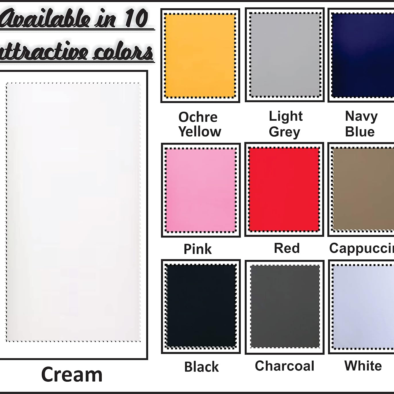 Funky Gadgets Roller Blinds Thermal Blackout Roller Blind, Easy Fit Child Safe Trimmable UV Protection Home Office Window Blinds, Cream Blind