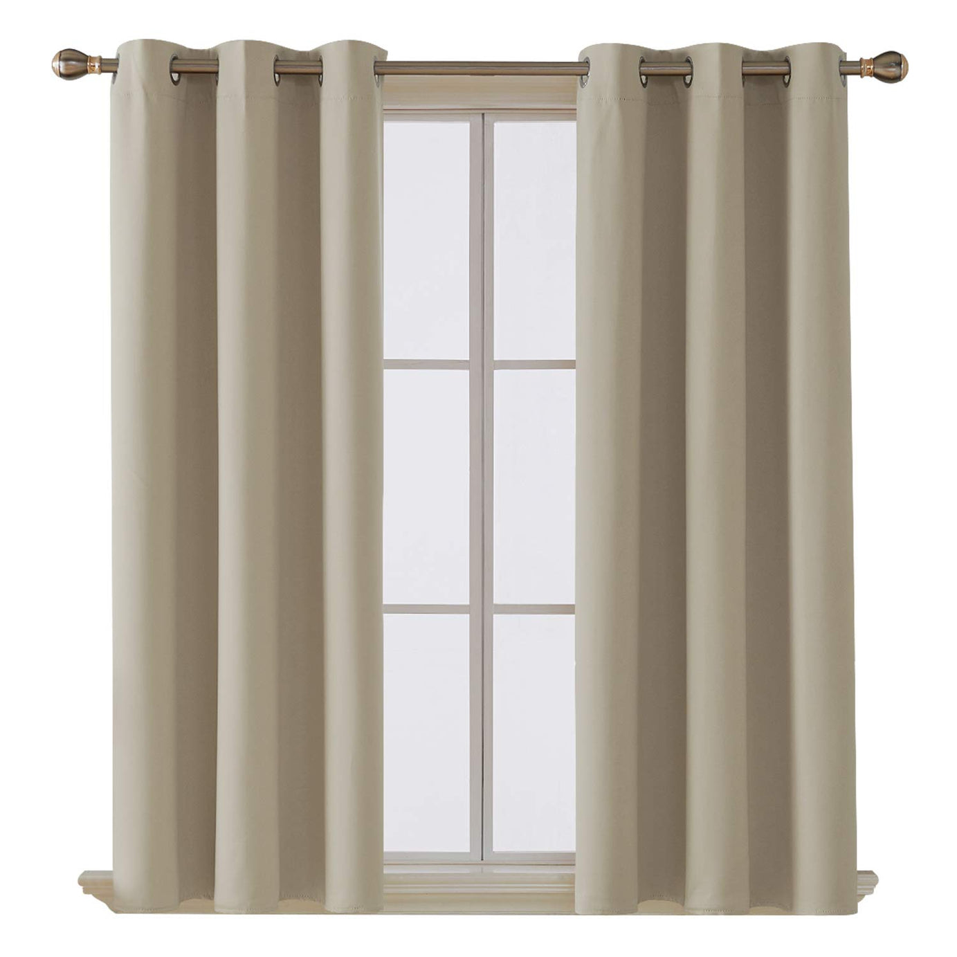 Machine-washable blackout curtains